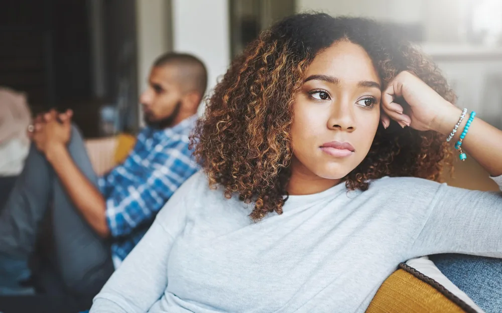 Woman resting quietly during the day after a night of limited and fragmented sleep