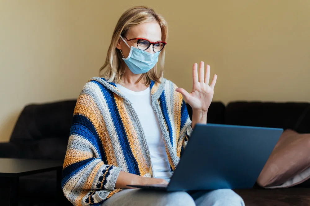 Online psychiatric video consultation representing related GraceBridge Psychiatry services